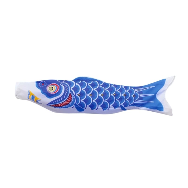 Blå traditionell japansk koinobori - 100 cm