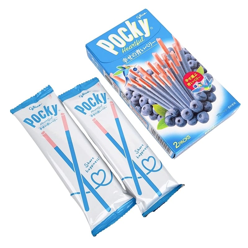 Blåbär Pocky Stick Hjärta