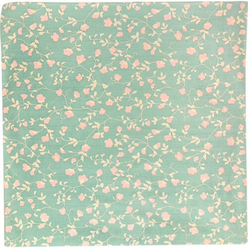 Blommig japansk furoshiki 90x90 cm