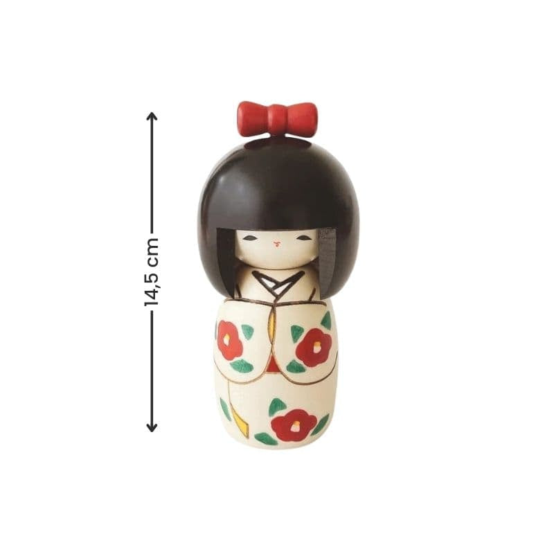 Camellia Kokeshi docka