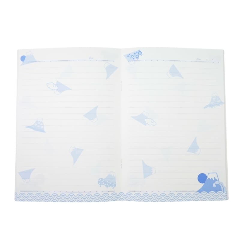 Japansk anteckningsbok Fujisan & Seigaiha