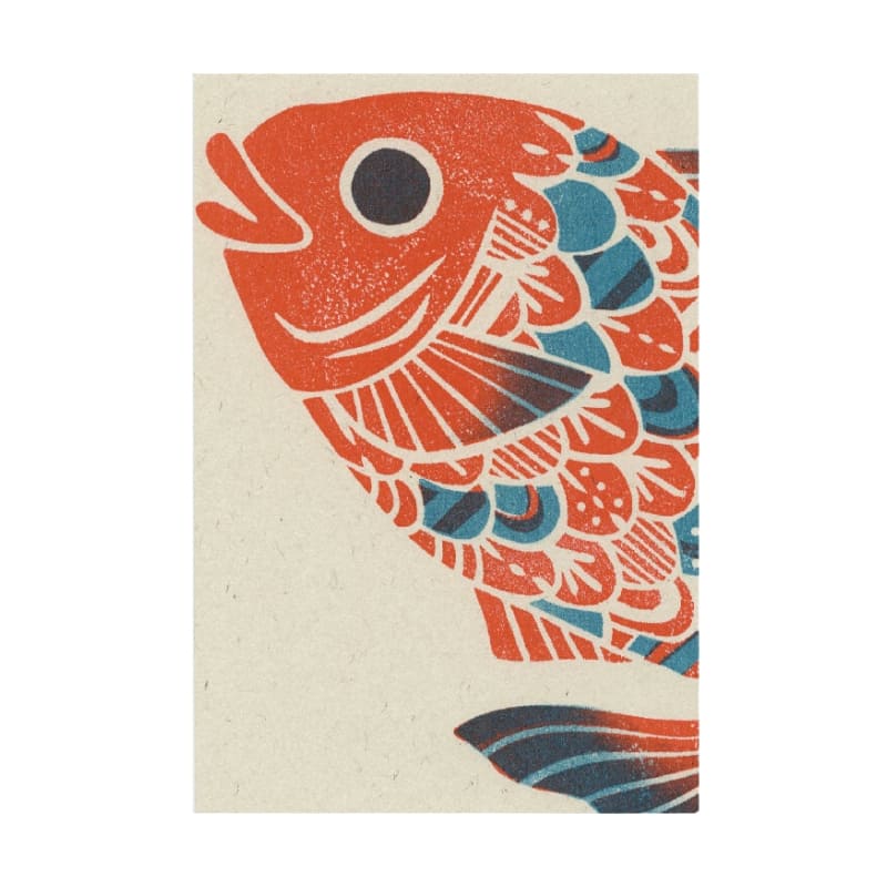 Japanskt vykort Havsbraxen