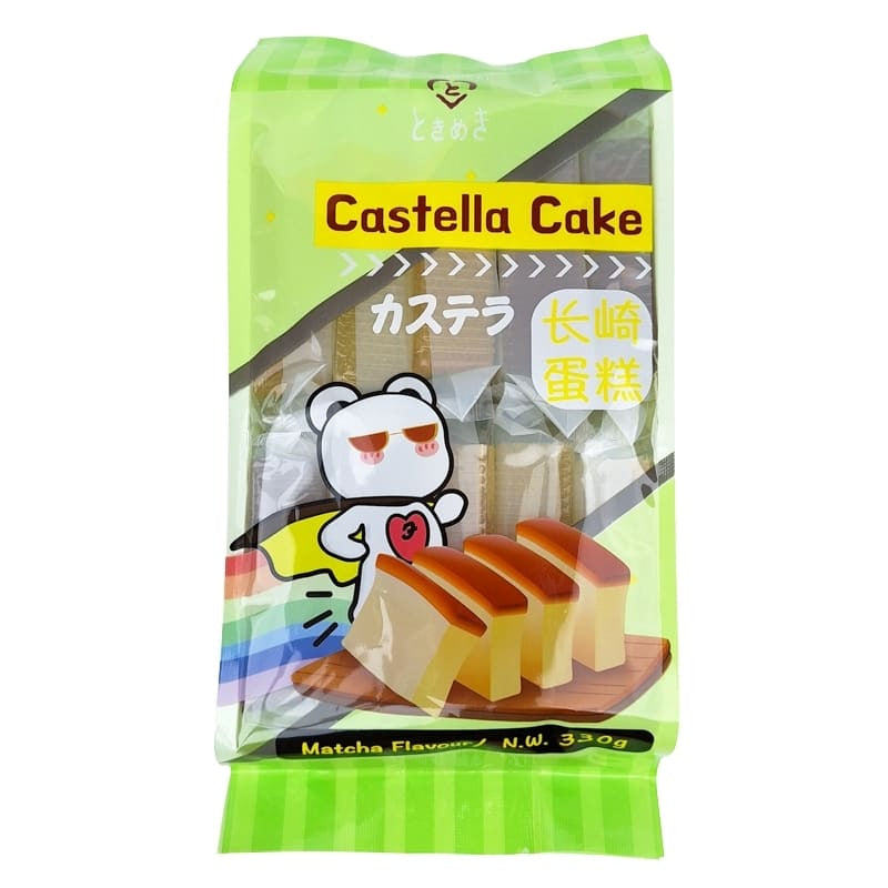 Castella Tårta Matcha Smak