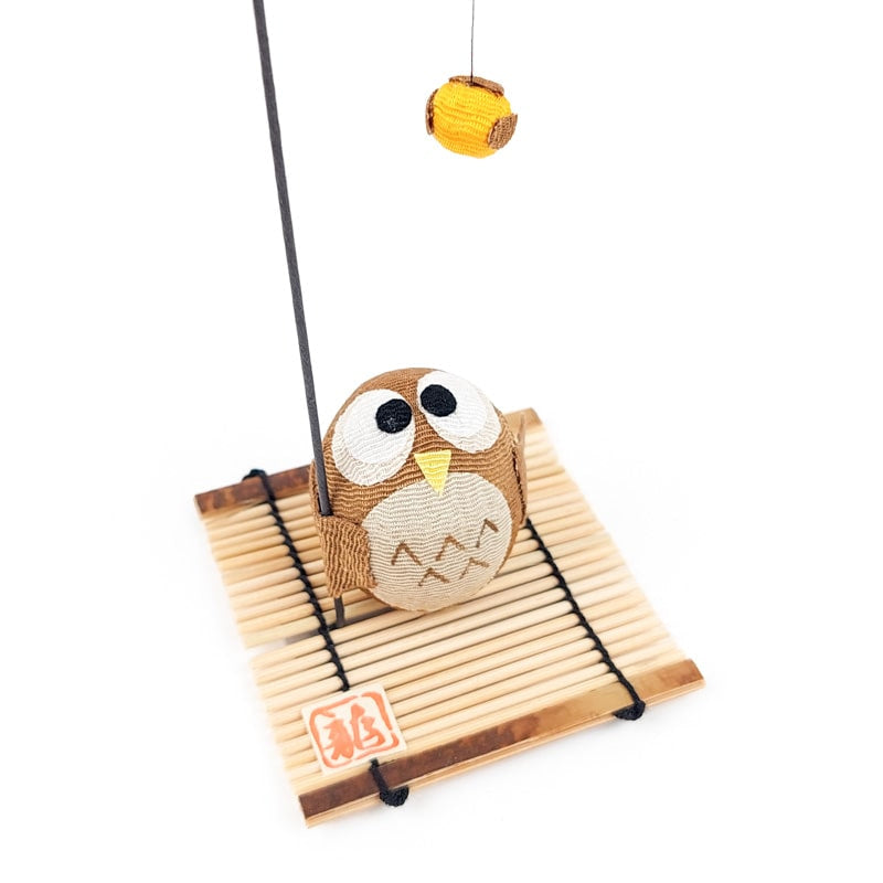 Chirimen Uggla Japansk figurin