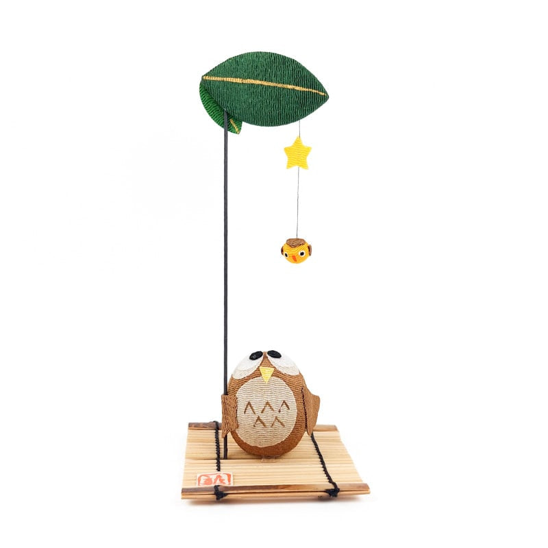 Chirimen Uggla Japansk figurin