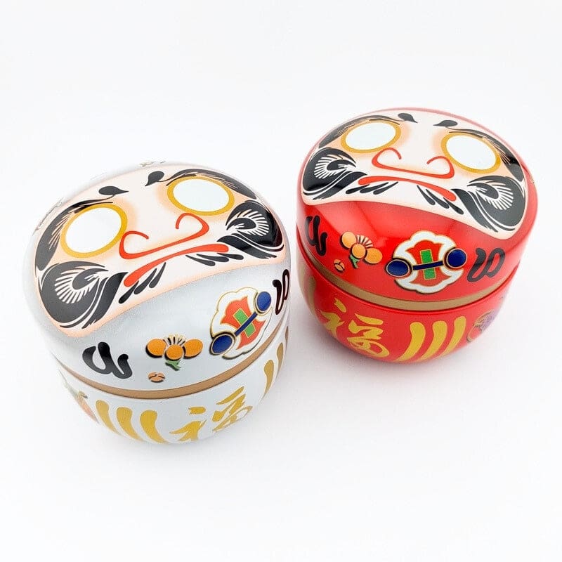 Daruma Teask i vit metall