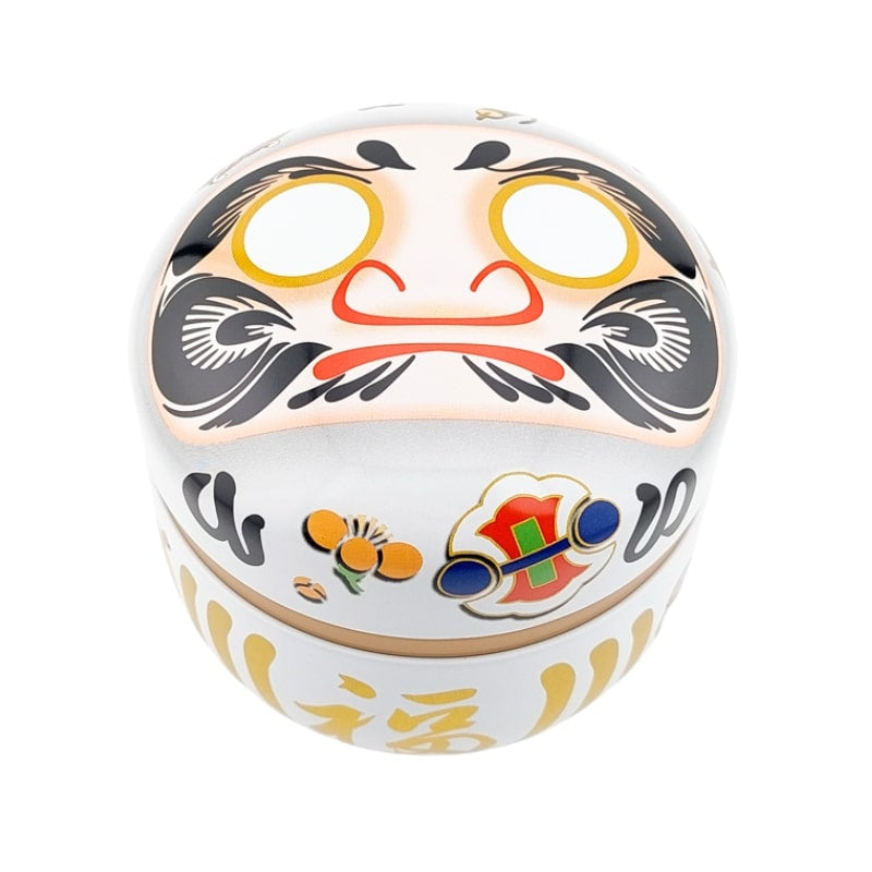 Daruma Teask i vit metall
