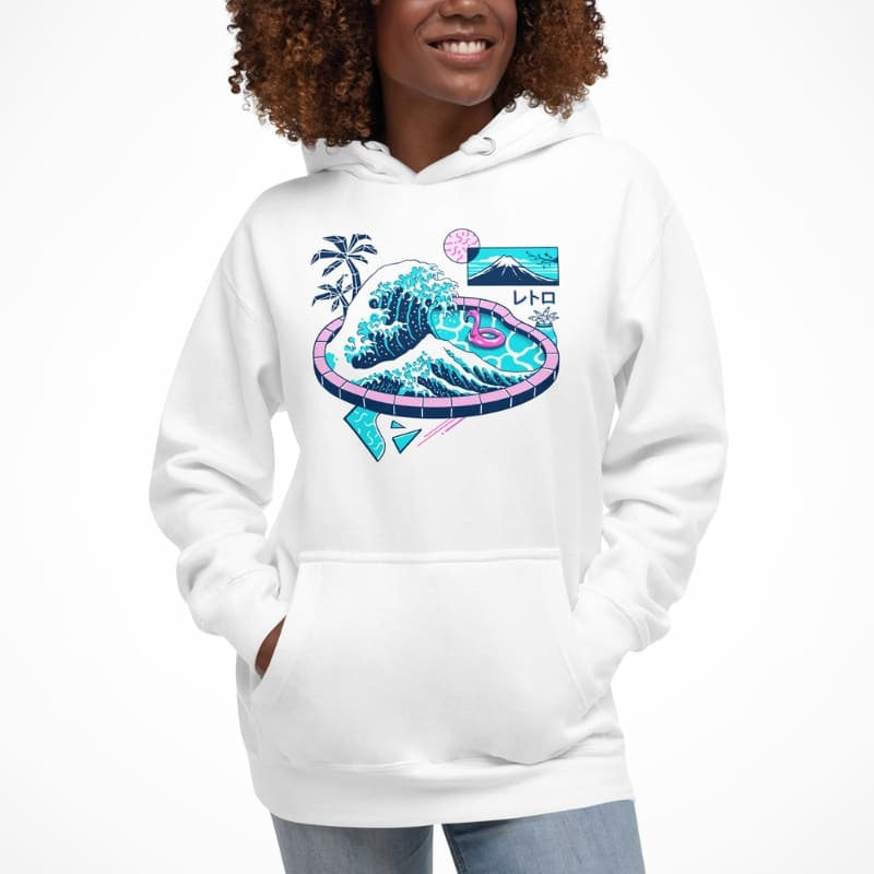 Den stora poolen i Kanagawa Japansk sweatshirt