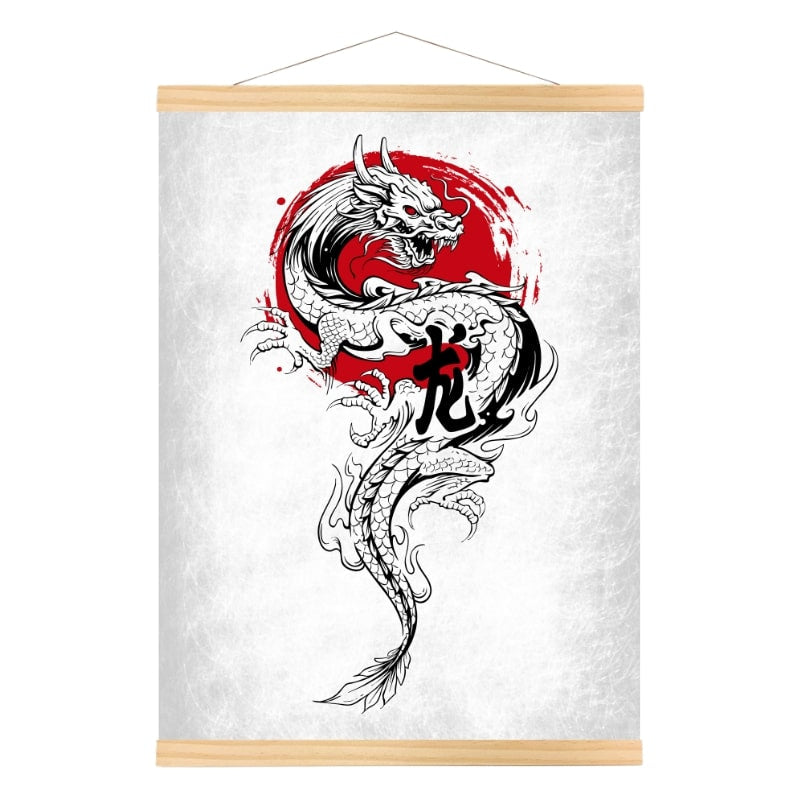 Dragon & Soleil Japansk affisch A3
