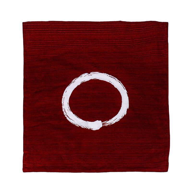 Ensō Rött japanskt kuddfodral - 50x50 cm