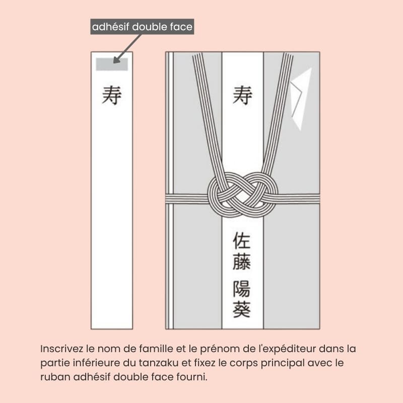 Japanska Shugi-bukuro rosa blommigt kuvert