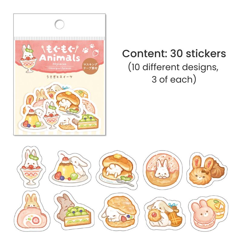 Flake Kawaii Rabbit klistermärken