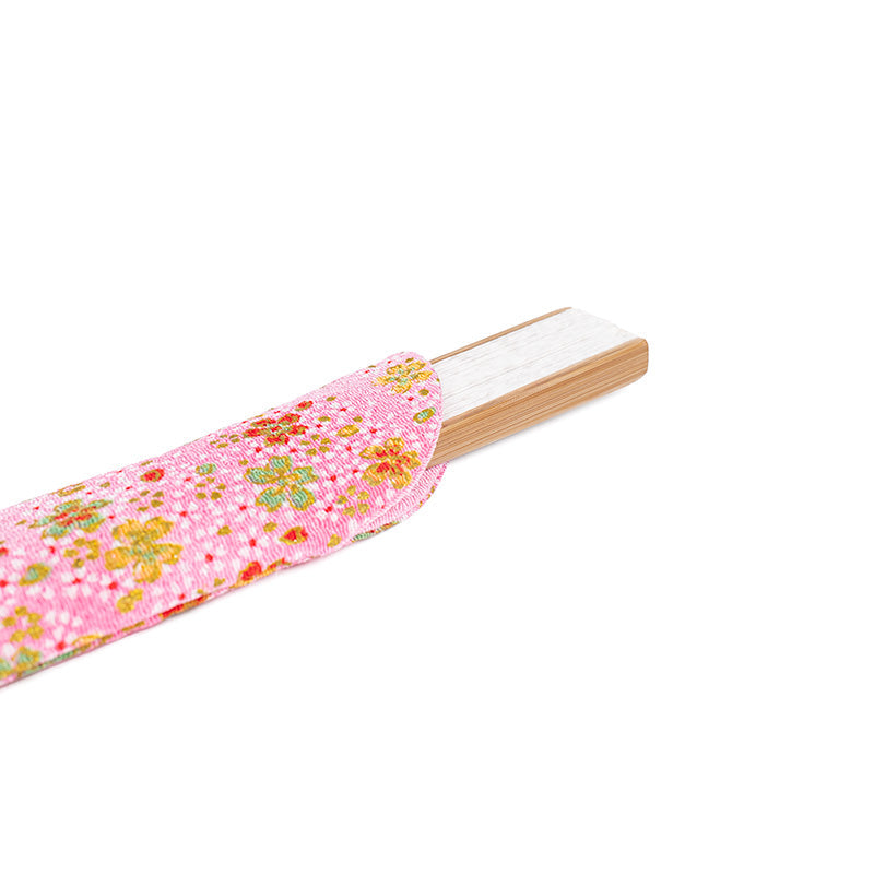 Fodral för Japansk Solfjäder - Yuzen Rosa Blommor