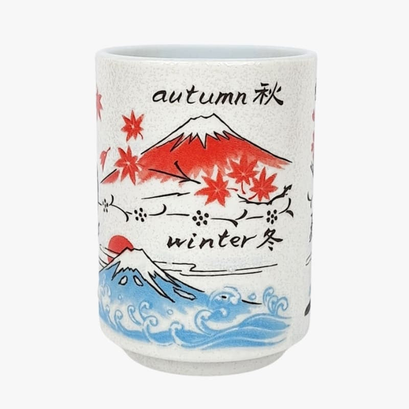 Fuji berget Japansk mugg
