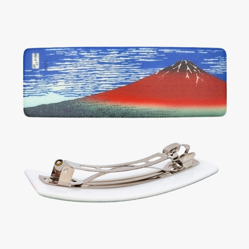 Fuji-berget Japanskt hårspänne Röd