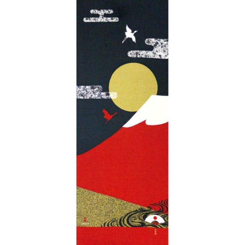 Fuji Röd Japansk Tenugui