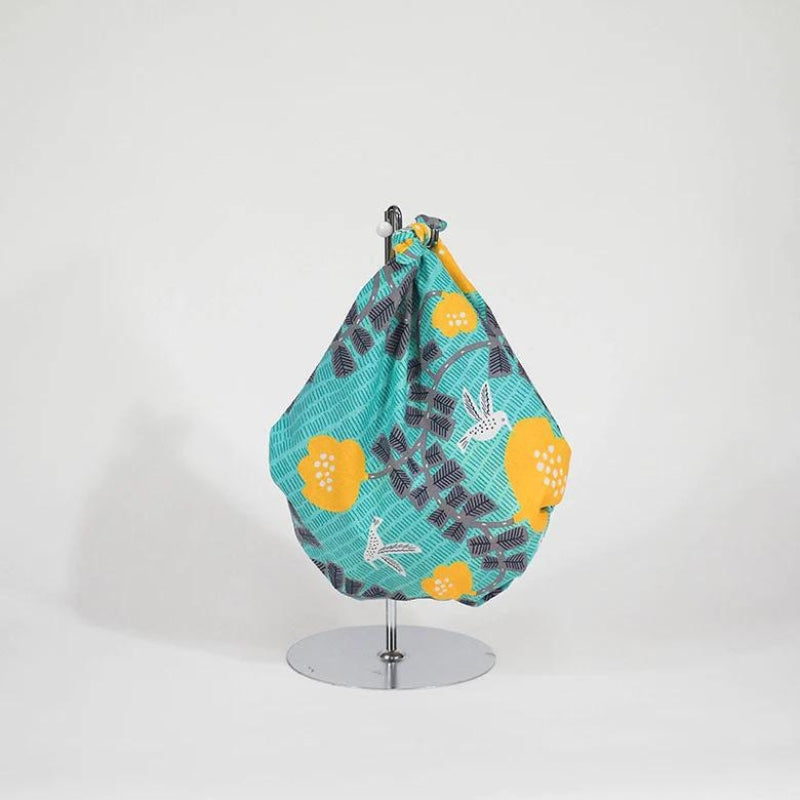Furoshiki Gröna kolibrier 70x70 cm