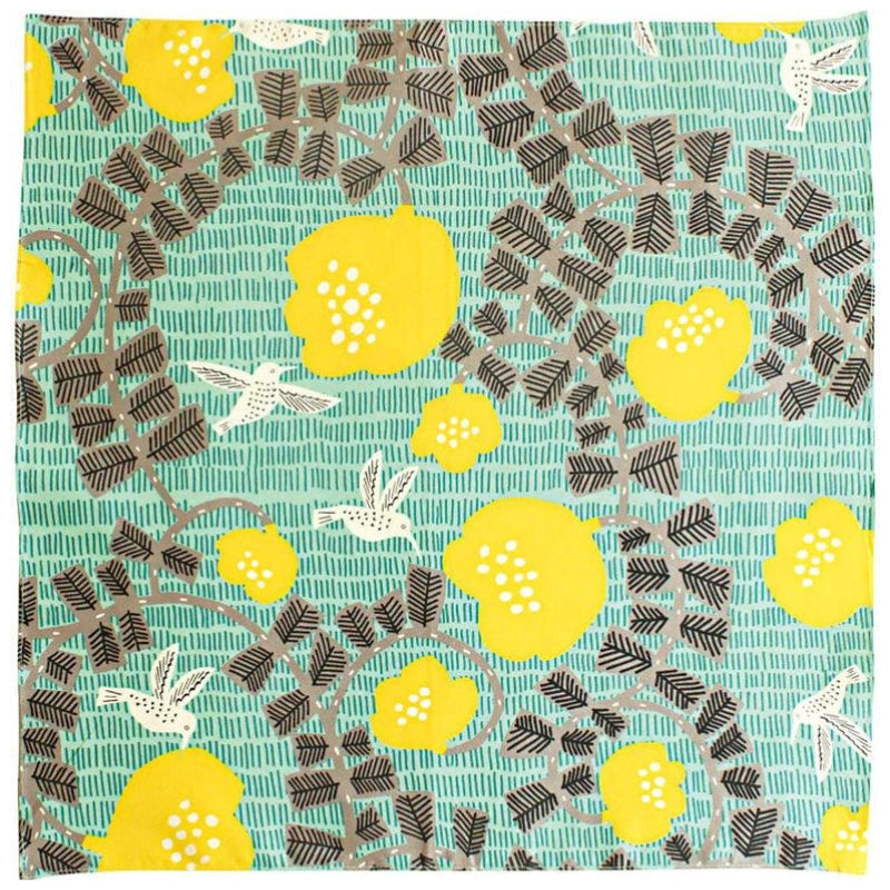 Furoshiki Gröna kolibrier 70x70 cm
