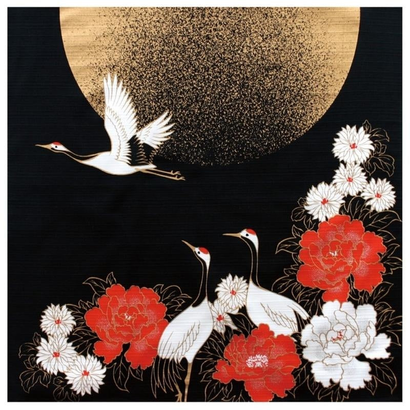Furoshiki Japansk trana 50x50 cm
