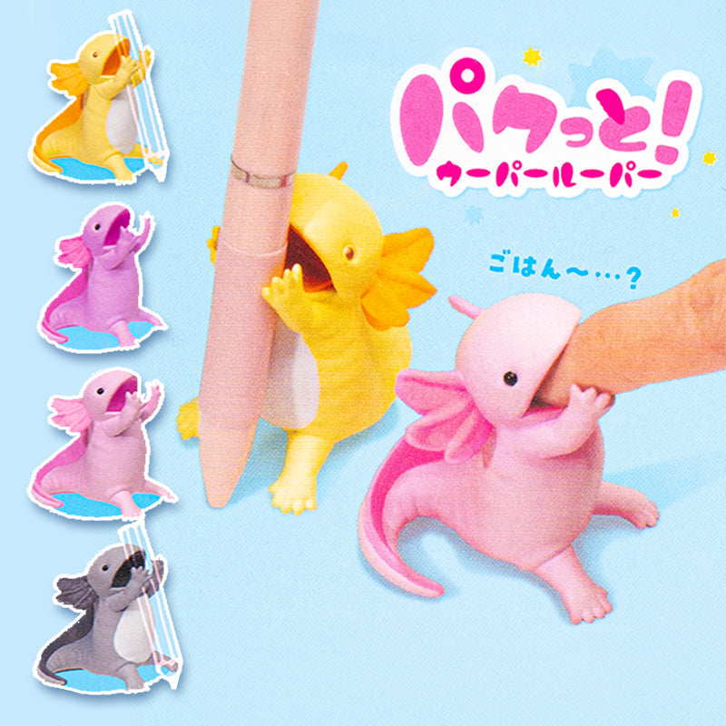 Gachaponfigur - Axolotl Pennhållare