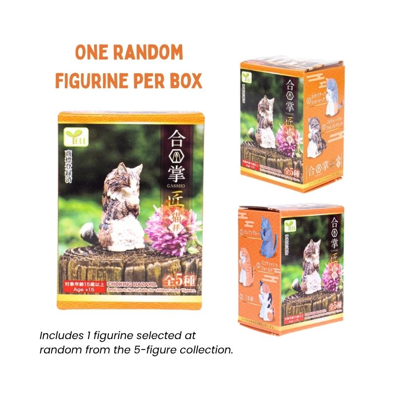 Gachaponfigur - Gassho-katt