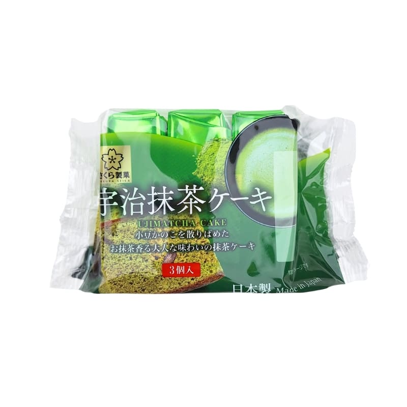 Castella Uji Matcha tårta