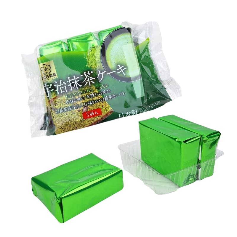 Castella Uji Matcha tårta