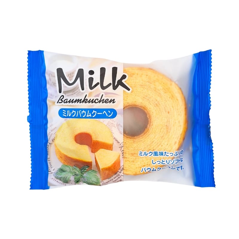 Japansk Baumkuchen Mjölkkaka