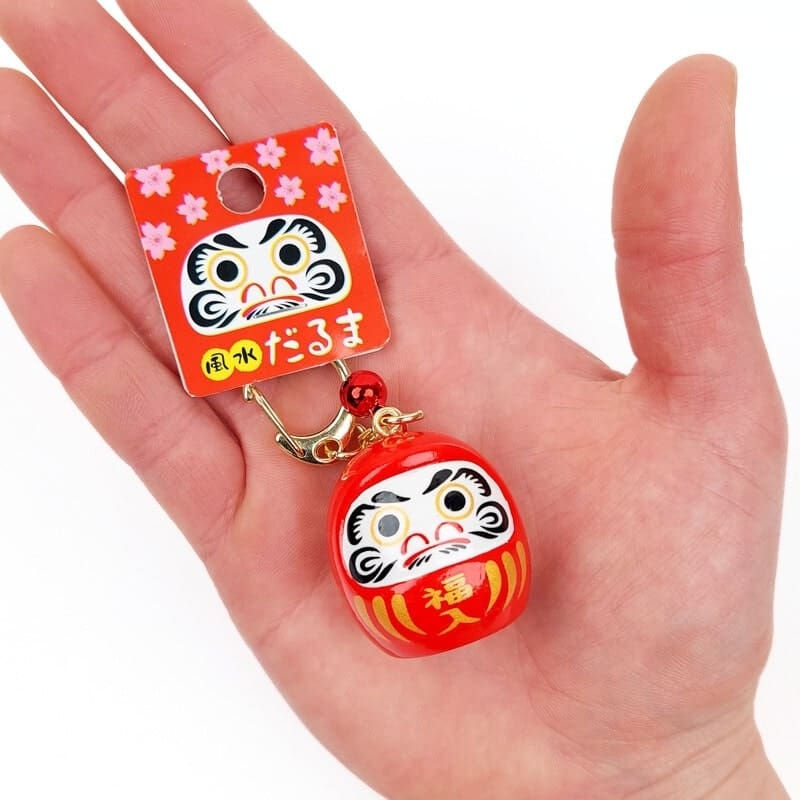Grand Daruma nyckelring valfri färg