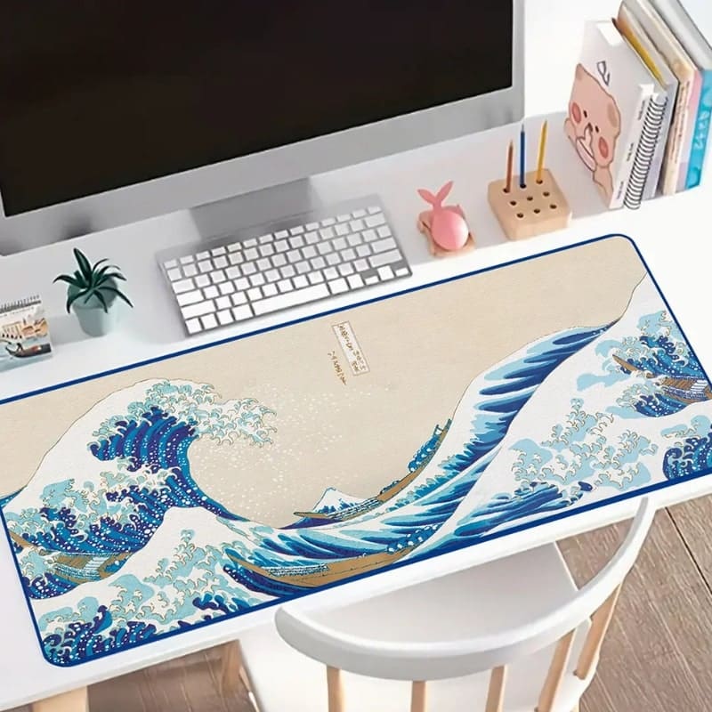 Grande Vague de Kanagawa skrivbordsmatta