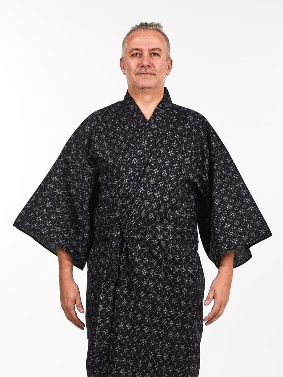 Happi Hishigata Kimono för män En storlek