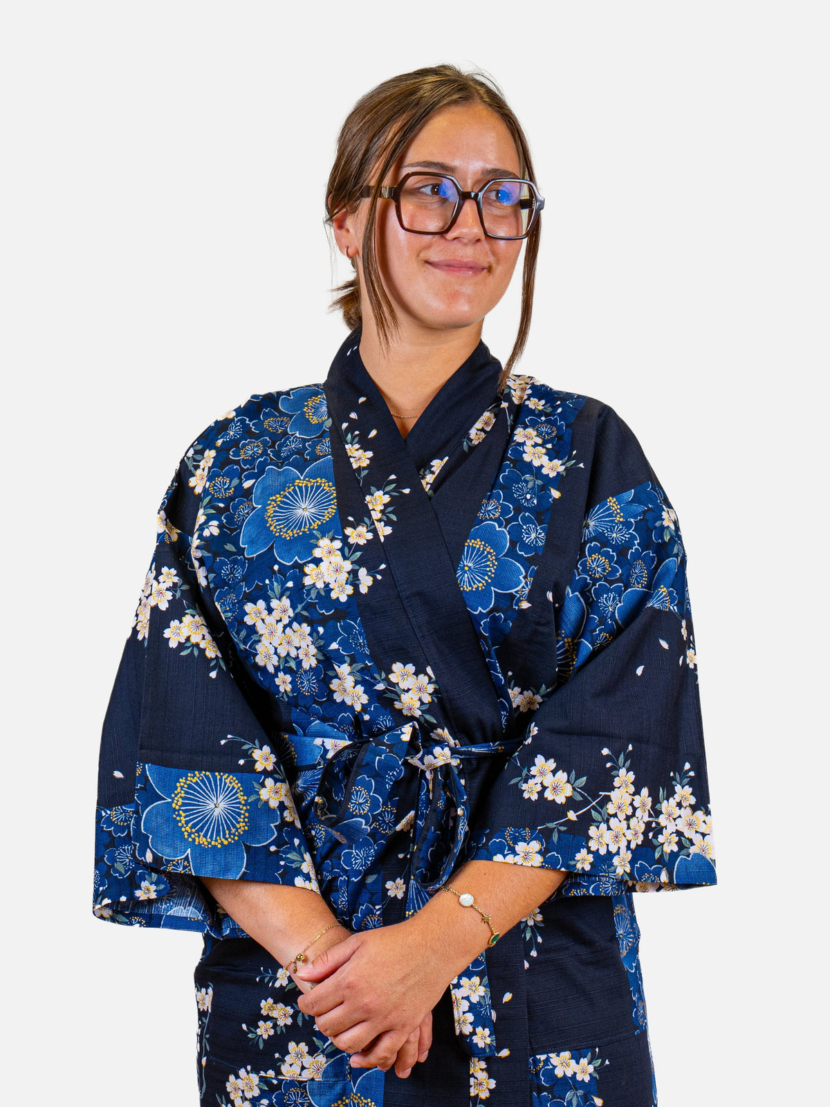 Happi-kimono Dam – Blå Sakura
