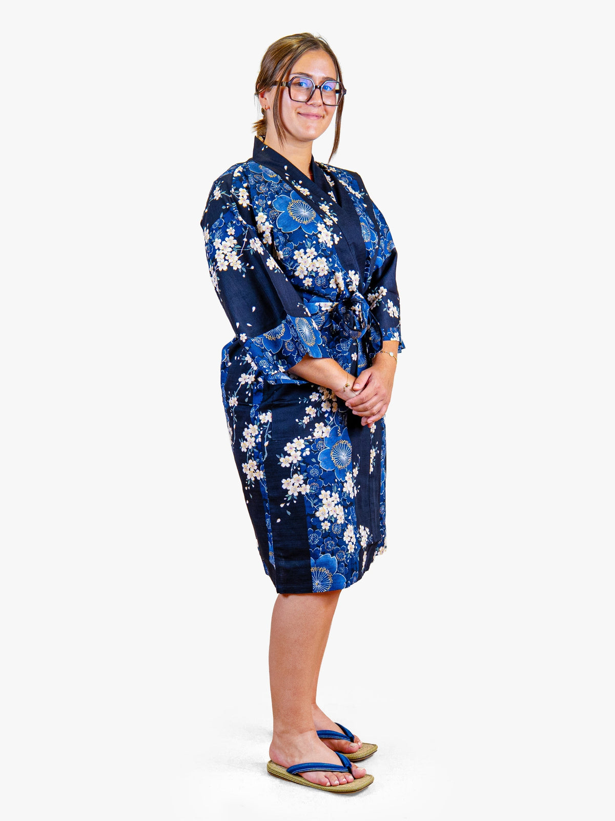 Happi-kimono Dam – Blå Sakura