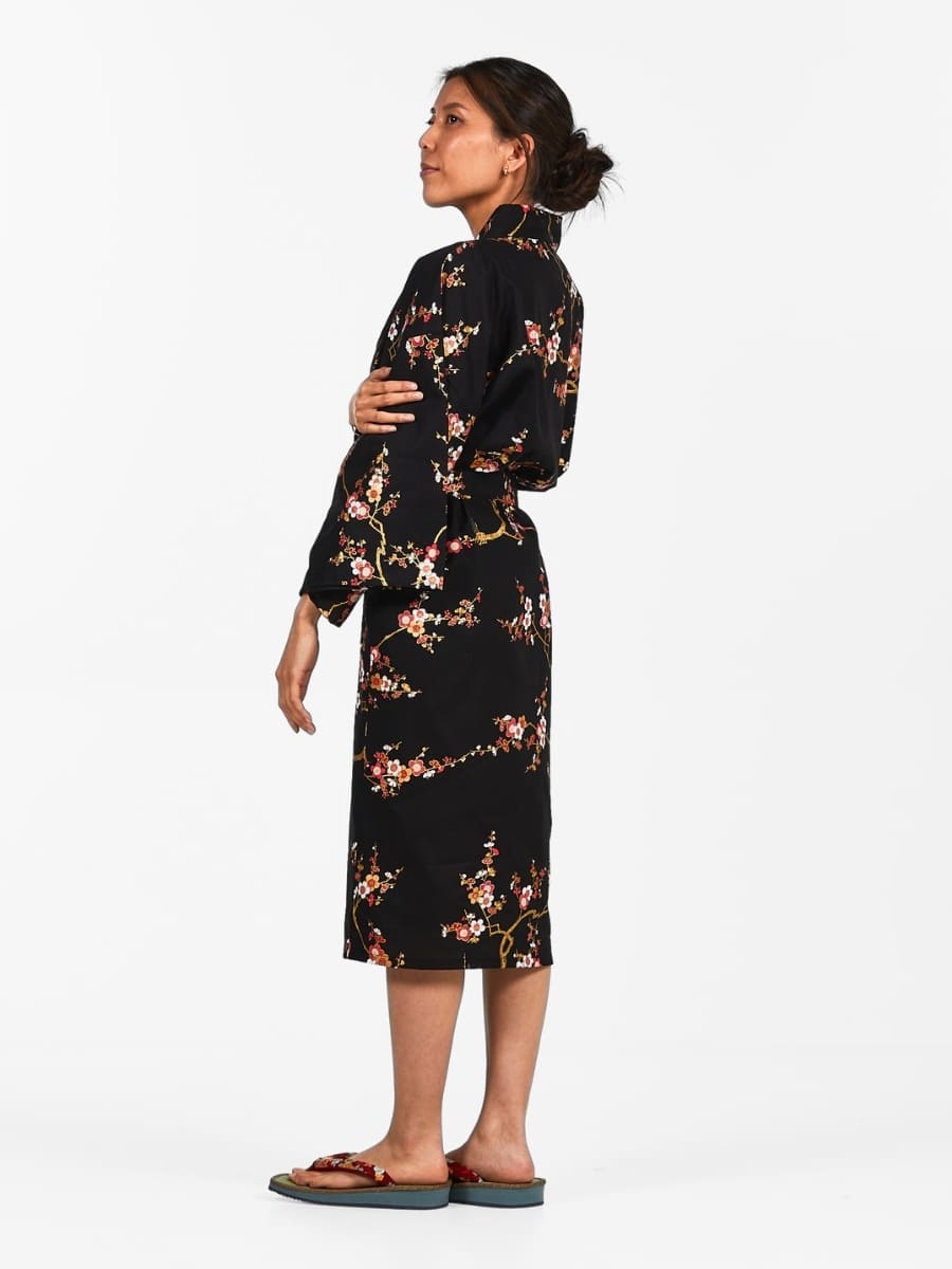 Happi Kimono för kvinnor Ōgonbai En storlek
