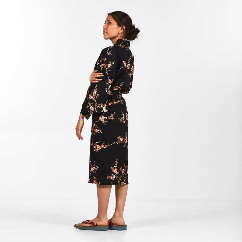 Happi Kimono för kvinnor Ōgonbai En storlek