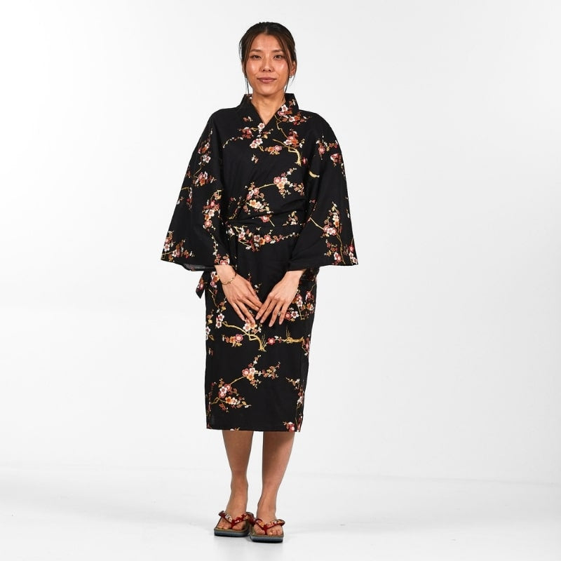 Happi Kimono för kvinnor Ōgonbai En storlek
