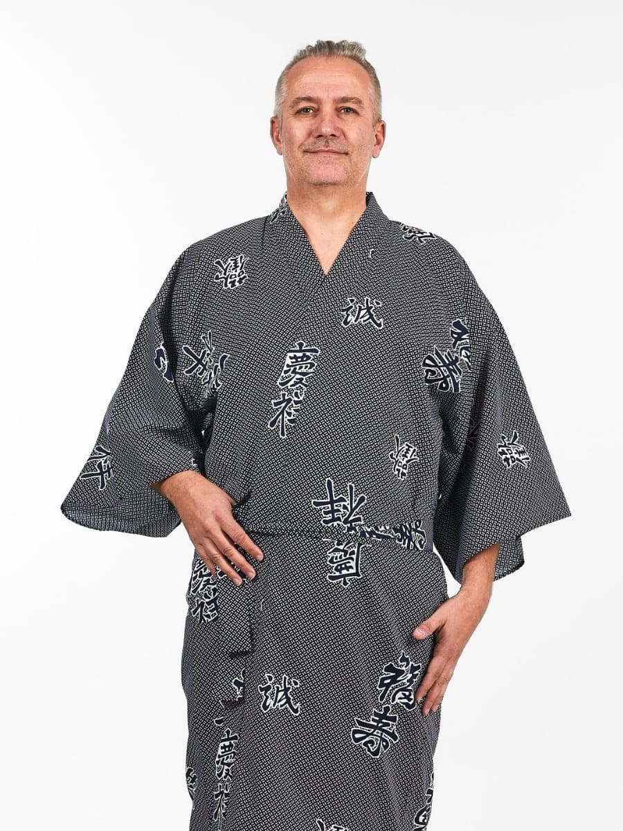 Happi Kimono Yorokobi för män En storlek