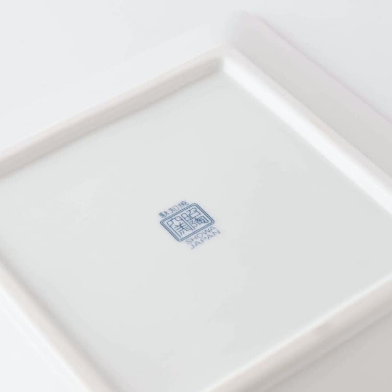 Hokusai japansk fyrkantig tallrik