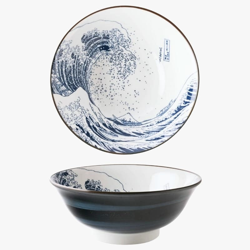 Hokusai Japansk Ramen Skål