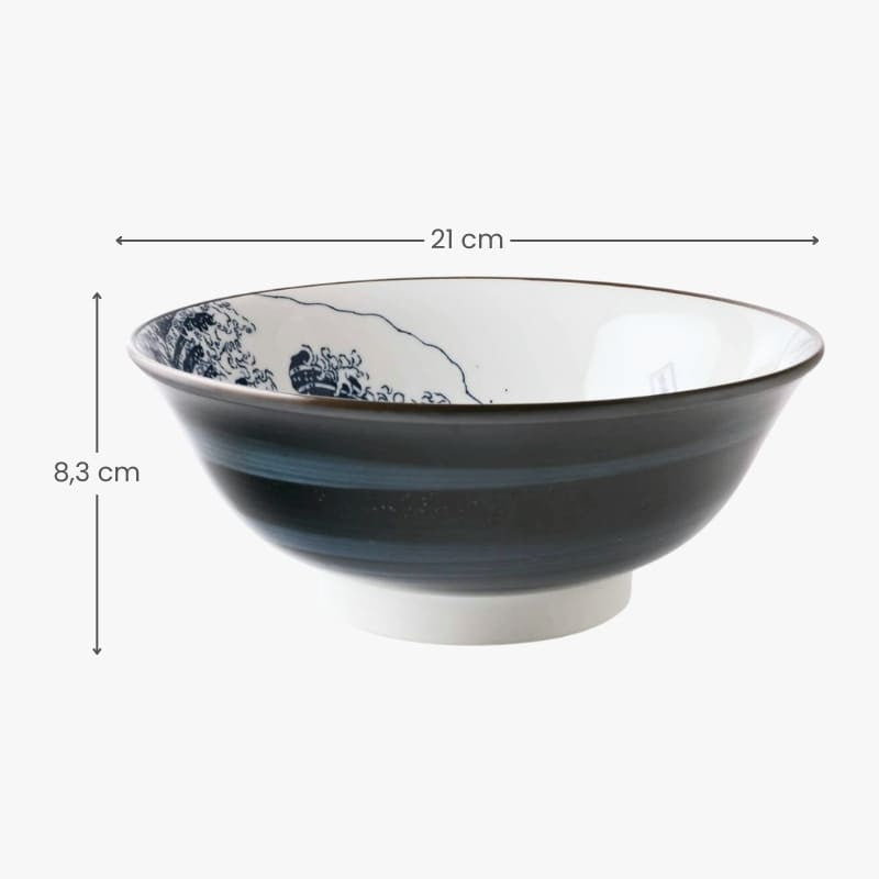 Hokusai Japansk Ramen Skål