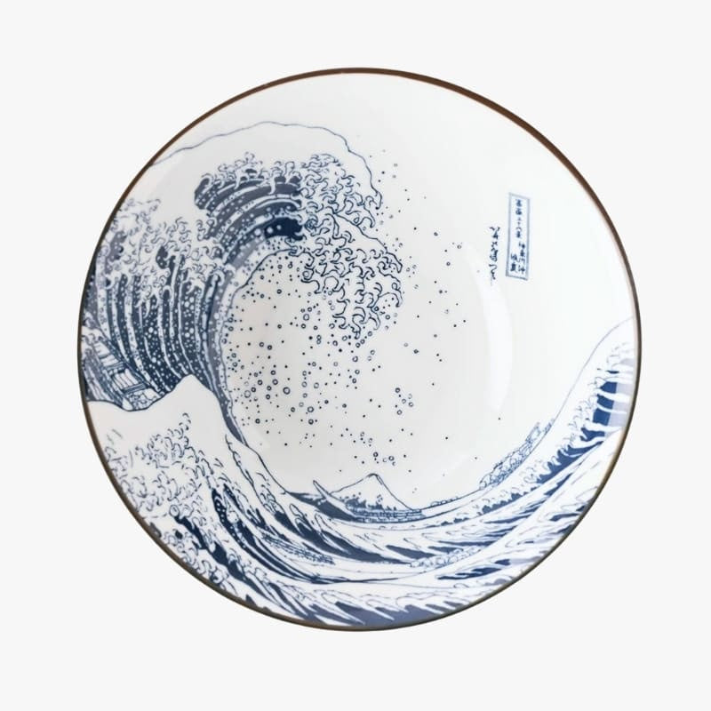 Hokusai Japansk Ramen Skål
