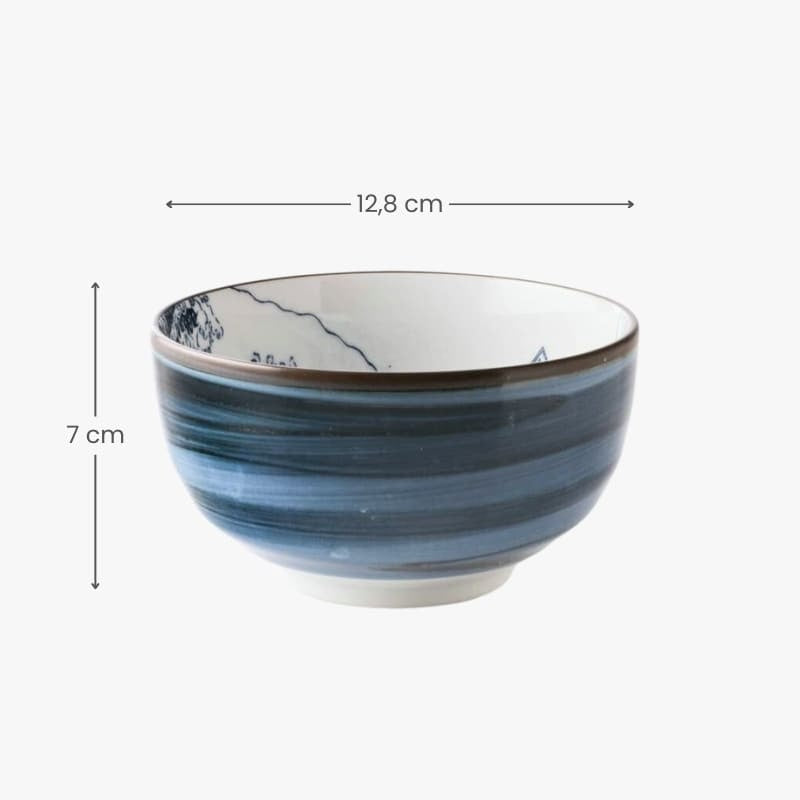 Hokusai japansk risskål