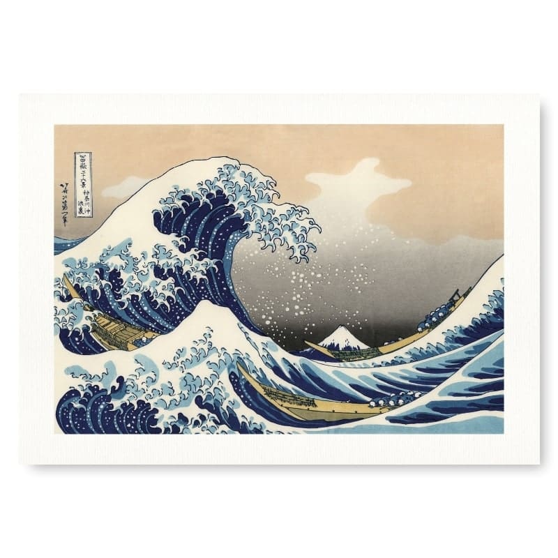 Hokusai Wave Kanagawa affisch A3