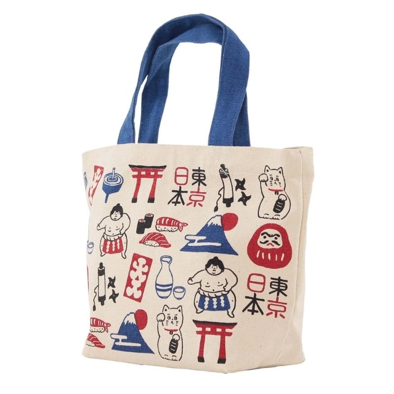 Japan Symbols Mini Tote Bag