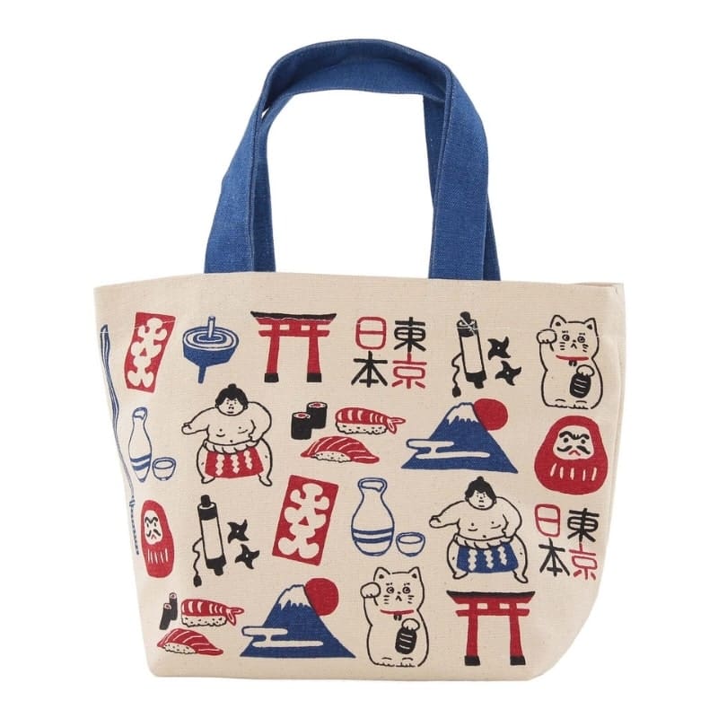 Japan Symbols Mini Tote Bag
