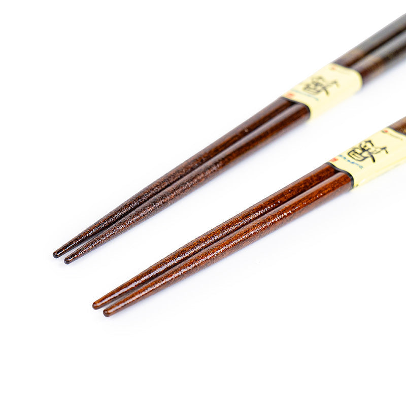 Japansk Ätpinnar Box - 2 Par med Gyllene Detaljer