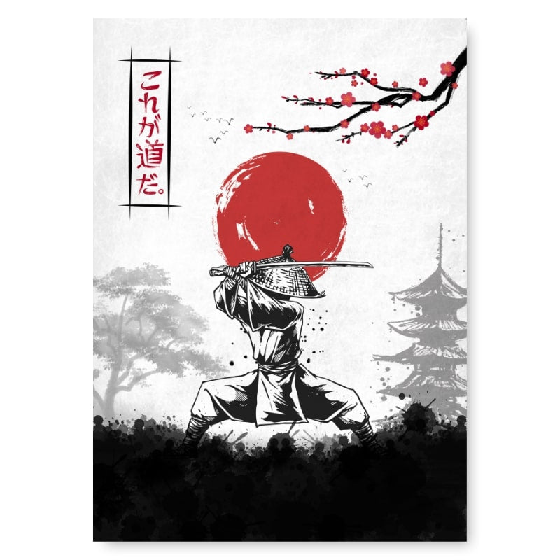 Japansk affisch Bushido koden A3