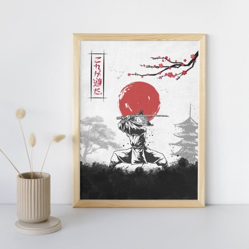 Japansk affisch Bushido koden A3