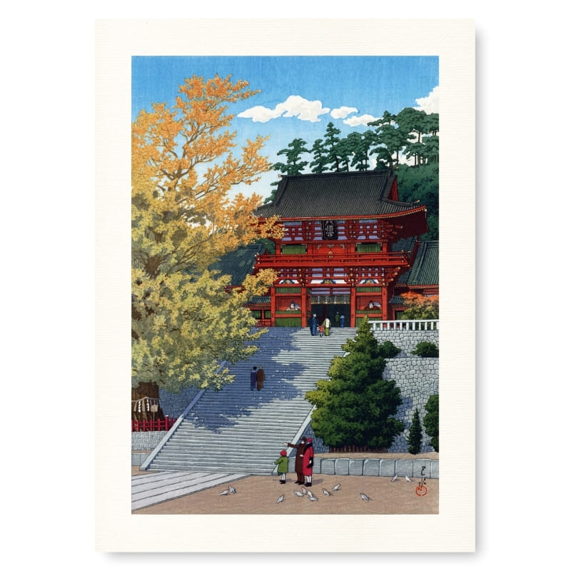 Japansk affisch - Kamakura Sanctuary A3