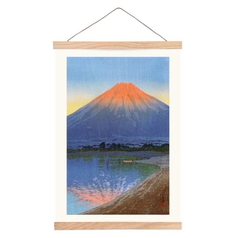 Japansk affisch - Sjön Yamanaka A3